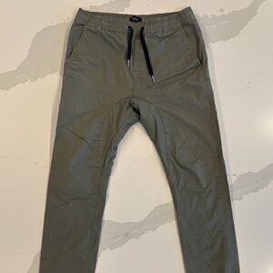 Zanerobe Men's Olive Drawstring Jogger Pants